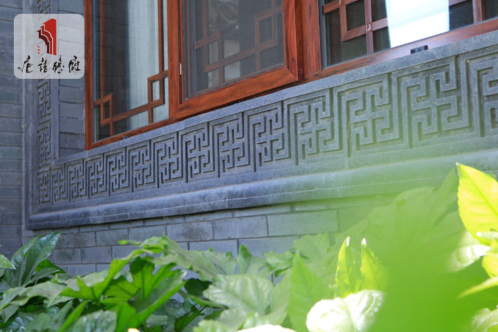 唐語(yǔ)磚雕萬(wàn)字回紋窗套