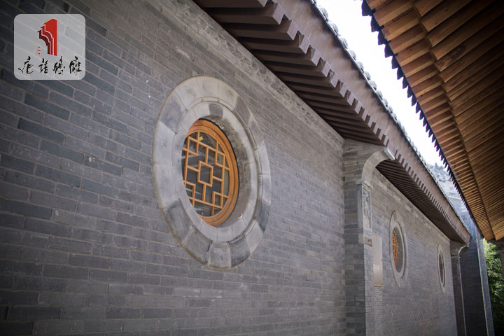 唐語(yǔ)磚雕圓形窗套